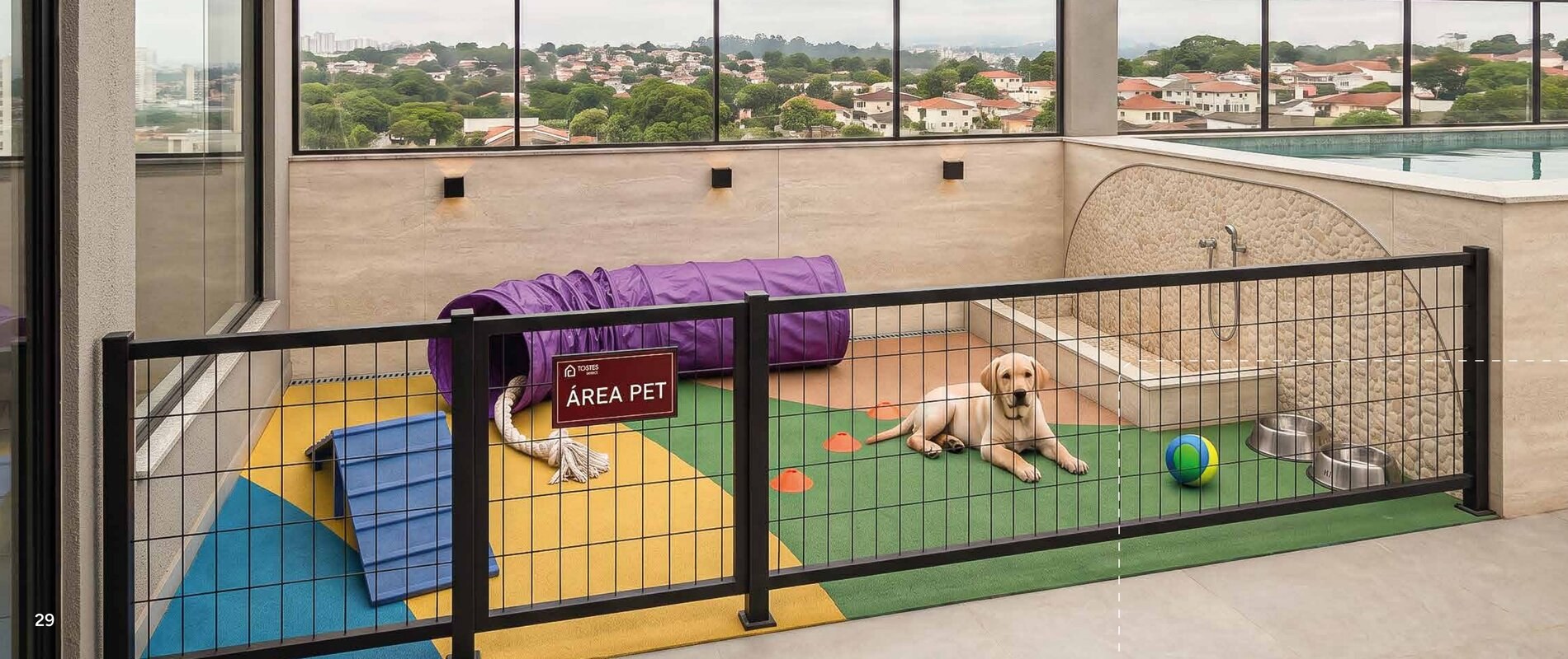 Área pet com ducha