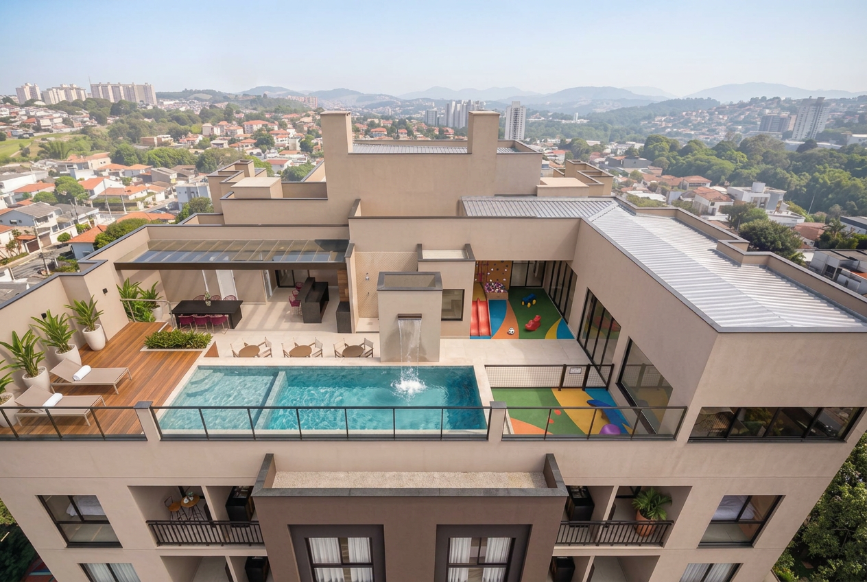 Lazer completo no rooftoop